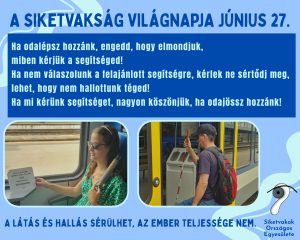 Plakátunk a siketvakság nemzetközi napjára 2026